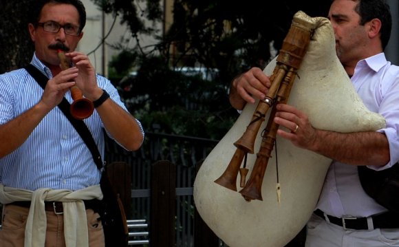 Along with bagpipes, the