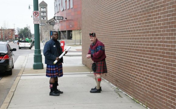 It was his 1st time in a kilt