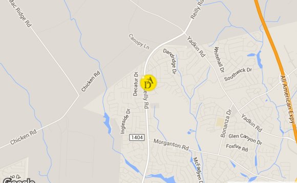 Google Map for 500 N Reilly Rd