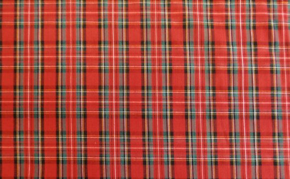Red Tartan Cotton Fabric