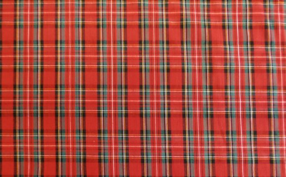 Red Tartan Cotton Fabric