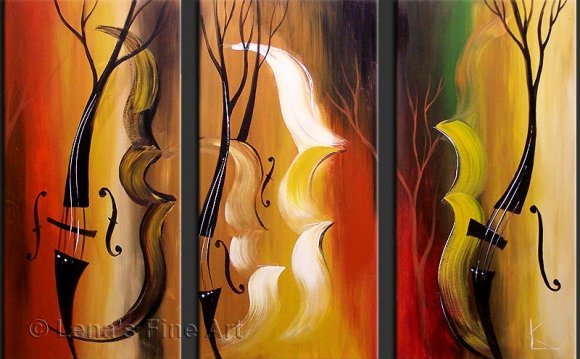 Abstract Paintings Of Musical