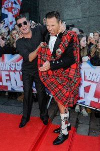 19 Jan 2015 - EDINBURGH - UK SIMON COWELL AND DAVID WALLIAMS AT BGT IN EDINBURUGH BYLINE SHOULD READ : XPOSUREPHOTOS.COM ***UK CONSUMERS - PHOTOS CONTAINING CHILDREN PLEASE PIXELATE FACE JUST BEFORE PUBLICATION *** **UK CUSTOMERS MUST CALL AHEAD OF TV otherwise ON THE WEB USE PLEASE PHONE 44 208 344 2007 **