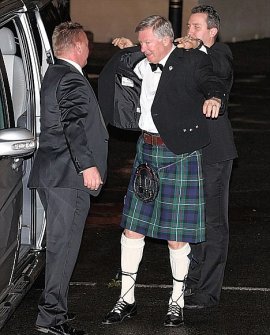 Big bash: Sir Alex Ferguson arrives for their special event