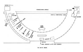Ebony Watch formation during the White home at 1140 A.M on November 25, 1963 (position wst the west on diagram)