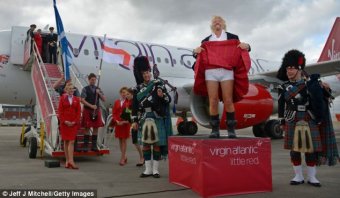Branson stated which he had been appreciating wearing their kilt saying it had been 'nice to have some fresh air'