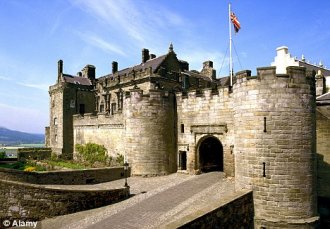 Celebration: Wagner ended up being accompanied by previous Popstars contestant Darius Campbell at the concert at Stirling Castle