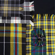 Cornish tartan shawls