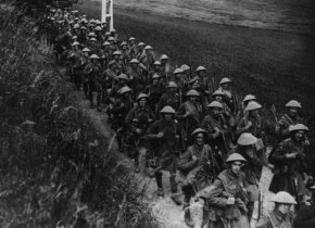 London Scots on the march. Photo: Getty