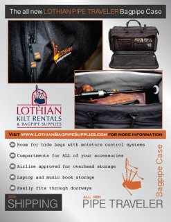 Lothian Pipe Traveler Bagpipe Case