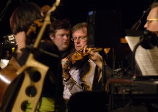 performers at Martyn Bennett memorial concert at Celtic Connections. Image: TSPL