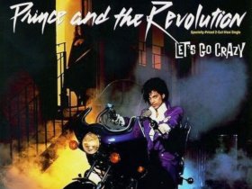PHOTO:Prince as well as the Revolutions single record album address for Lets Go Crazy.