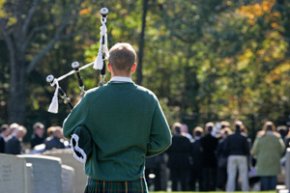 Piper for Funeral in London