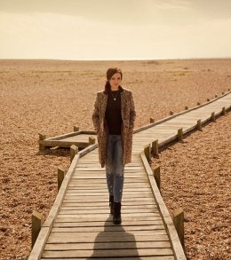 Scottish celebrity: Amy's brand-new video clip features a montage of traditional video footage through the US