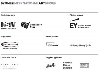 Sydney International Art Series. Strategic lovers NSW Making It Happen, Destination NSW. Major sponsor Ernst & Younger. Significant partner Baillie Gifford Investment Managers. Media partners JC Decaux, The Sydney Morning Herald. Certified hotel companion Sofitel Sydney Wentworth. Encouraging lovers Avantcard, City of Sydney, Porter's shows