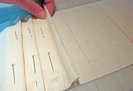 Click to Enlarge the base or inside fold range will probably be your help guide to maintain your pleats even yet in dimensions. Pin to put up each pleat set up.