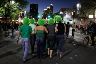 The Irish nature ended up being well-represented on sixth street in Austin.