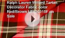 Closeout Fabric pattern Ralph Lauren Willard Tartan video