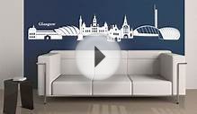 Glasgow Skyline Wall sticker - wall-art.com