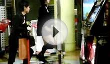 Japanese girl in mini-skirt Dance Dance Revolution