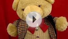 Telco 27" TEDDY BEAR Irish Kilt Animated Christmas