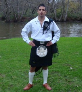 Casual Ebony Watch Kilt ensemble Package