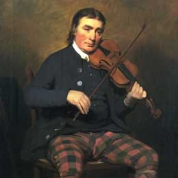 Painting of Niel Gow, violinist and composer (1727-1807)