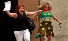 Wendy Torrington, left, and Kimberly Moreno celebrate getting their relationship license on Sunday, initial day that same-sex marriages tend to be occurring into the condition of brand new York. They will get married later on.